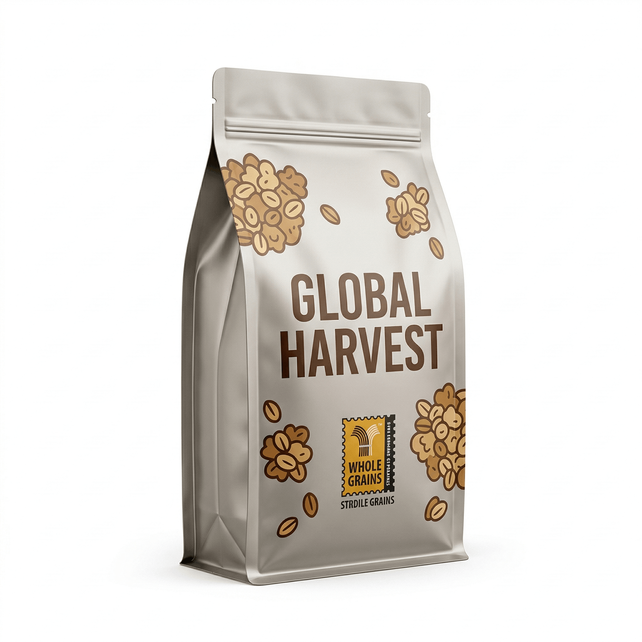flat bottom coffee bag with valve for premium retail packaging